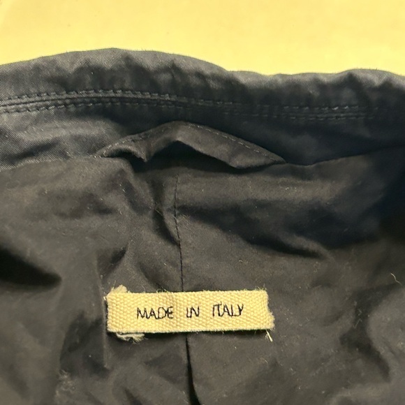 Marni Women’s Navy Blue 100% Cotton Blazer Jacket Size 46 US 10 - Picture 5 of 10